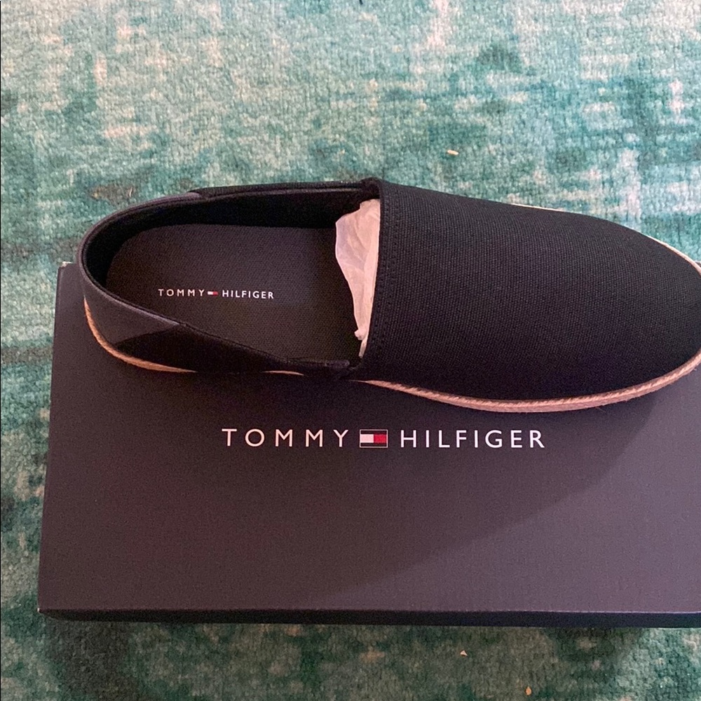 Tommy Hilfiger Men's Black Slip-On Shoes